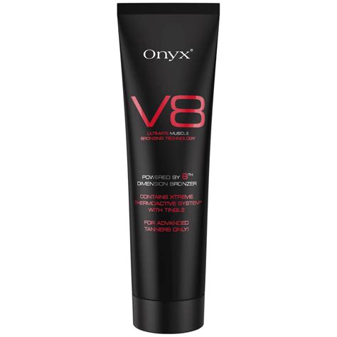 Onyx V8 Dark Indoor Tanning Lotion With Tingle Factor Bronzer Hot