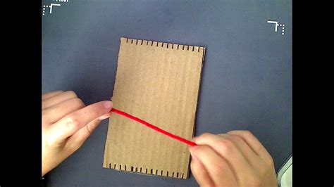 Setting Up Your Cardboard Loom Warp Thread Youtube