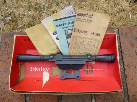 Vintage Daisy No 303 Two Power Bb Gun Scope W Shadow Box Instructions Works Daisy Slingshot