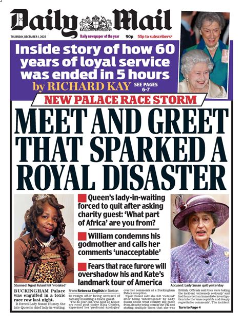 Daily Mail Front Page St Of December Tomorrow S Papers Today