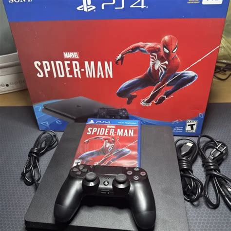 Playstation 4 Slim 1tb Console Marvels Spider Man Bundle 25000