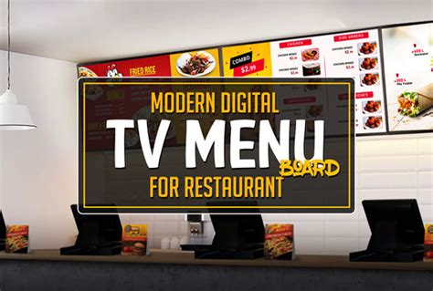 Digital TV Menu Board For Restaurant Behance