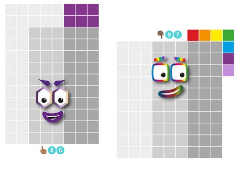 Numberblocks Face Stickers 90 99 Instant Download Pdf Png Etsy India