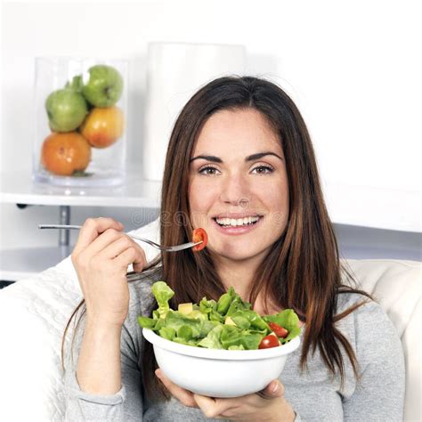 Girl Eating Healthy Food Stock Photo Image Of Closeup 29029392