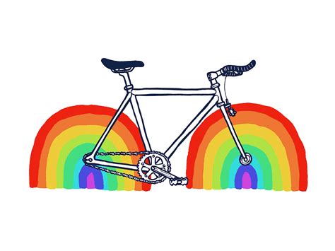 Rainbow Bicycle By Mark Bijak On Dribbble