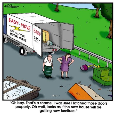Funny Cartoon About Moving To New House Moving Humor Moving Day