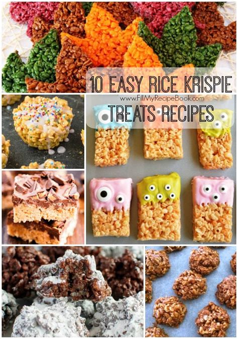 10 Easy Rice Krispie Treats Recipes Fill My Recipe Book