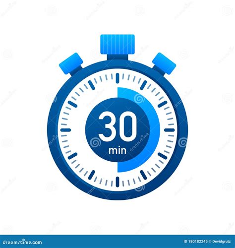 Icono Del Vector De Cronómetro De 30 Minutos Icono De Cronómetro En