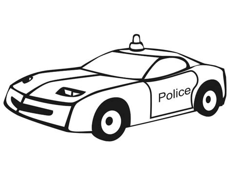 Gratis Politieauto Kleurplaat Kinderen Kleurplaat