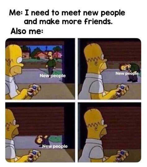 Me I Need To Meet New People And Make More Friends Also Me Ifunny
