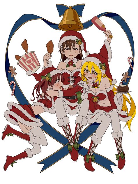 Have A Very Merry Christmas From Santa Misaka Mikoto Shokuhou Misaki And Shirai Kuroko R