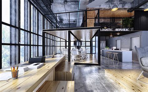 Loft Office Design On Behance