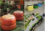 Yard Ideas Using Old Tires Images