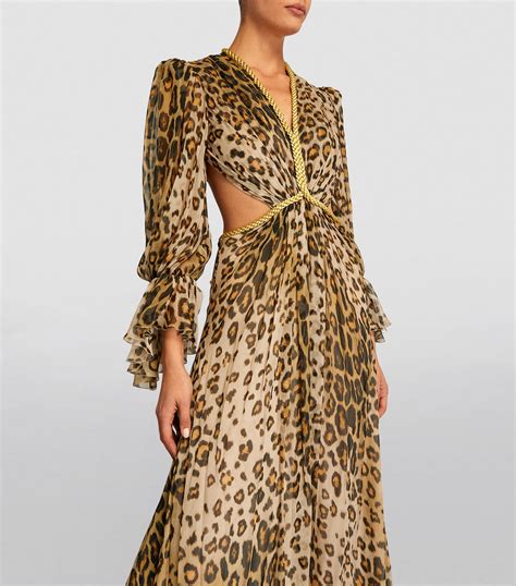 Etro Multi Silk Belted Leopard Dress Harrods Uk