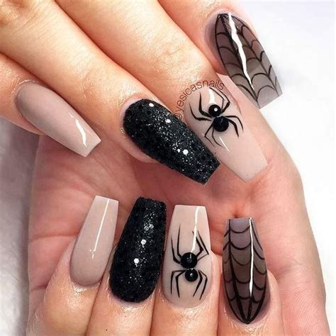 56 Inspired Spooky Halloween Nail Art Designs Cute Halloween Nails