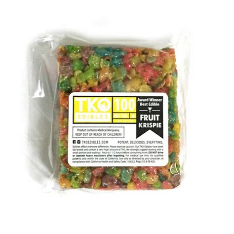 Tko Edibles Fruit Krispie 100mg Edibles Order Weed Online From