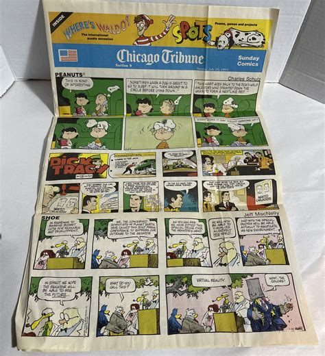 Jully 25 1993 Sunday Chicago Tribune Comic Section9 Peanuts Dick Tracy Ebay