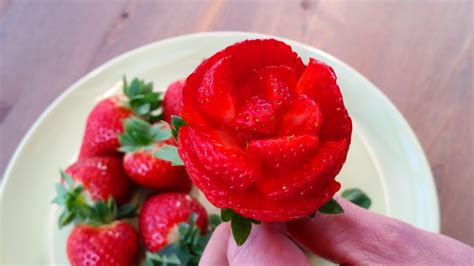 Magic Strawberry Rose Flowers Step By Step Easy Youtube