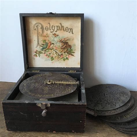 Antique Polyphon Record Player Music Box German Circa 1890 By