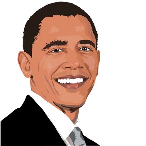 Vector Barack Obama Face Transparent Png Png Mart
