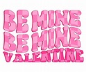 Premium Vector | Retro valentines day be mine valentine
