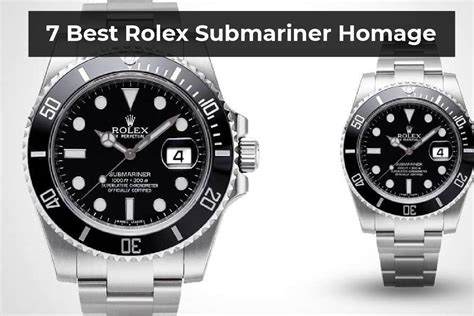 Best Rolex Submariner Homage Top 7 Watches Have The Classic Rolex
