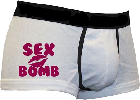 Mens Sex Bomb Funny Calzoncillos Calzones Underwear Husband Novio