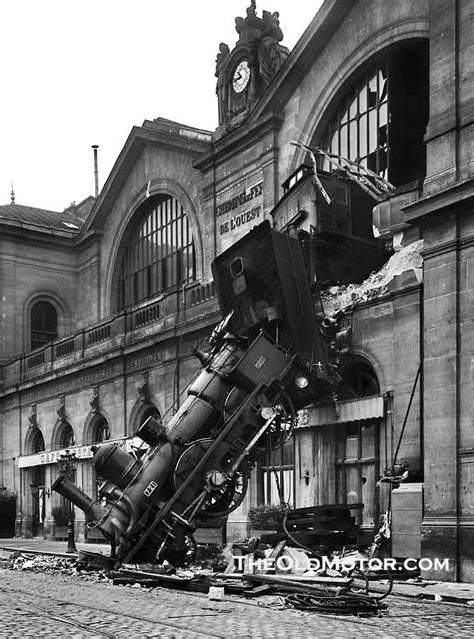 The Tragic 1895 Train Wreck At The Paris France Montparnasse Station