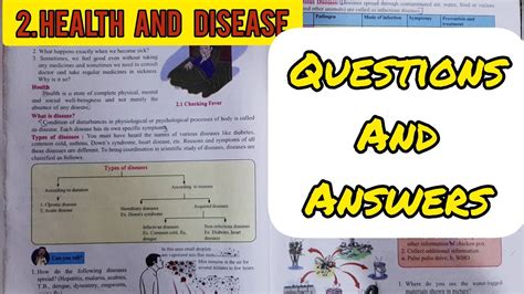 2 Health And Disease Questions And Answers Science Class 8 Chapter 2