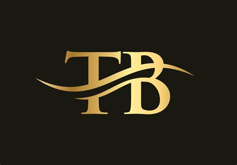 Tb Logo Design Initial Tb Letter Logo Vector Swoosh Letter Tb Logo
