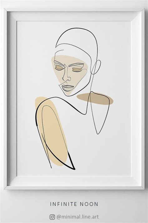 The right woman can be totally alluring yet elusive. Fashion Abstract One Line Drawing Print Female Line Sketch ...
