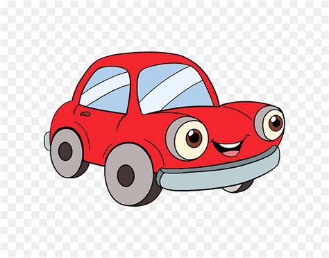 How To Draw A Cartoon Car Easy Step Cartoon Cars Clip Art Flyclipart