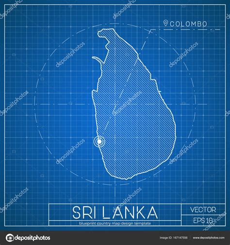 Detailed Vector Map Of Sri Lanka And Capital City Sto