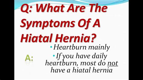 What Are The Symptoms Of A Hiatal Hernia Youtube
