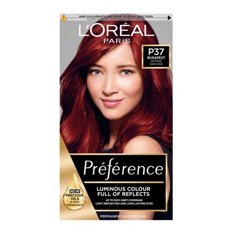 L’oréal Paris Preference Infinia Dark Red Ultra Violet 3 66 Permanent Hair Dye Wilko