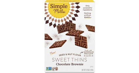 Simple Mills Sweet Thins Chocolate Brownie 425 • Pris