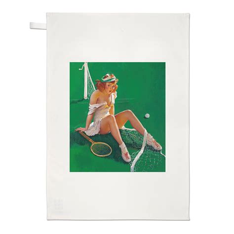 Pin Up Tea Towel Net Results Gil Elvgren Sexy Poster Vintage Tennis 5057698841861 Ebay