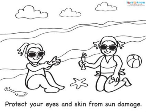 Then use the print function on your browser to print the active frame. Coloring Sheets for Summer Safety | LoveToKnow