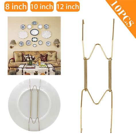 10 Pack 12108inch Plate Hangers For The Wall Plate Decorative Dish