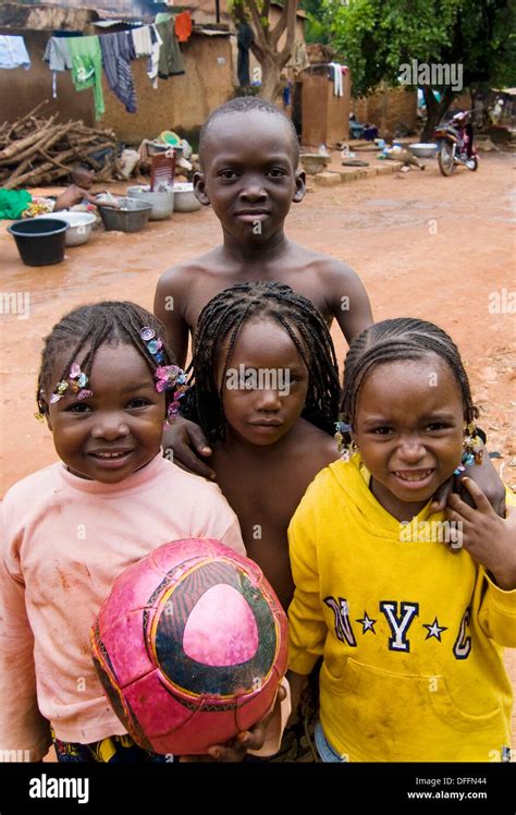 Cute Burkinabe Children In Bobo Dioulasso Burkina Faso Stock Photo Alamy