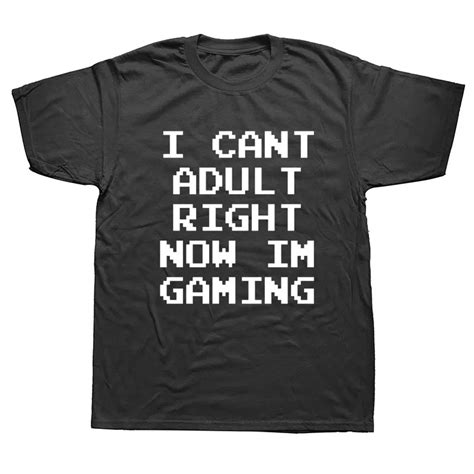 Mens I Cant Adult Im In Gaming Funny Video Game T Shirt Cool Gamer Shirt In T Shirts From Men S