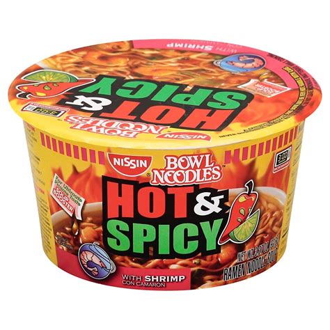 Nissin Bowl Noodles Hot And Spicy With Shrimp Ramen Noodle Soup Shop Soups And Chili At H E B