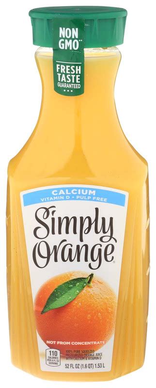 Simply Orange Orange Juice With Calcium Elm City Market