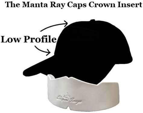3 pk black manta ray baseball cap crown inserts shapers for low profile caps 313106832865 ebay