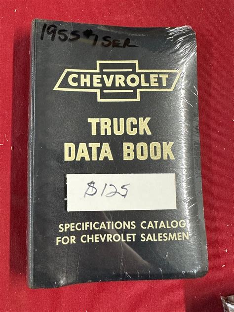 1955 Chevrolet 7 Series Truck Data Book Forbush Vintage Auto Parts