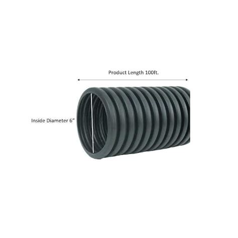 Advanced Drainage Systems X 10 Polyethylene Corrugated Solid Pipe