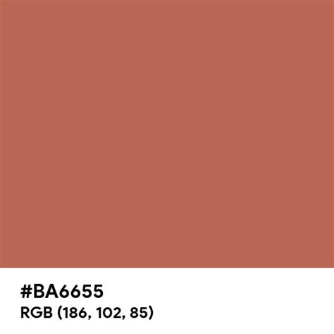 Red Rock Color Hex Code Is Ba6655