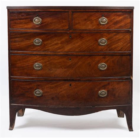 George Iii Bow Front Mahogany Chest Of Drawers Chests Of Drawers Furniture