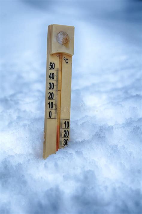 Thermometer On Snow Stock Photo Image Of Country Extreme 102824986