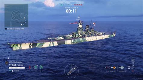 World Of Warships Legends First Yamato Match Youtube